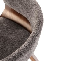 K545 καρέκλα, γκρι / καρυδιά διαστάσεις: 63/53/83cm με ύψος καθίσματος 51 cm