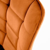 K332 Καρέκλα τραπεζαρίας σε απόχρωση κανελί 46x61x84 με ύψος καθίσματος 48cm