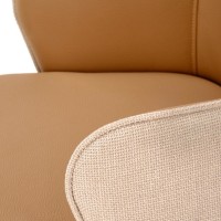 K527 καρέκλα, μπεζ διαστάσεις: 60/65/85cm ύψος καθίσματος 40 cm, λειτουργία περιστροφής 180