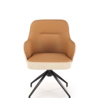K527 καρέκλα, μπεζ διαστάσεις: 60/65/85cm ύψος καθίσματος 40 cm, λειτουργία περιστροφής 180
