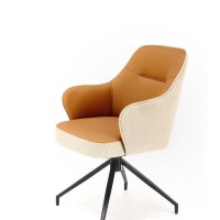 K527 καρέκλα, μπεζ διαστάσεις: 60/65/85cm ύψος καθίσματος 40 cm, λειτουργία περιστροφής 180