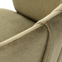 K533 Καρέκλα με λειτουργία περιστροφής λαδί 57x60x80cm με ύψος καθίσματος 49cm