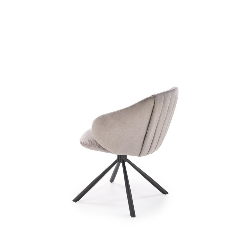 K533 καρέκλα, μαύρο / γκρι διαστάσεις: 57/60/80cm με ύψος καθίσματος 49 cm, λειτουργία περιστροφής 180