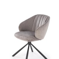 K533 καρέκλα, μαύρο / γκρι διαστάσεις: 57/60/80cm με ύψος καθίσματος 49 cm, λειτουργία περιστροφής 180