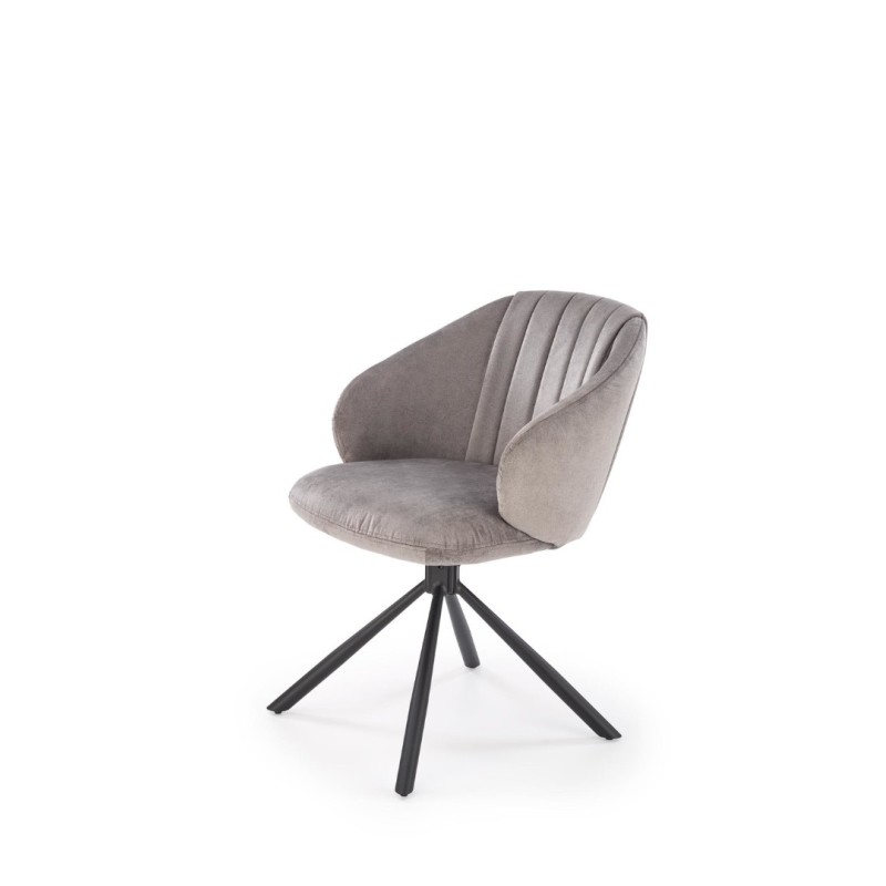 K533 καρέκλα, μαύρο / γκρι διαστάσεις: 57/60/80cm με ύψος καθίσματος 49 cm, λειτουργία περιστροφής 180