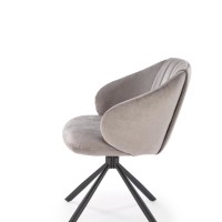 K533 καρέκλα, μαύρο / γκρι διαστάσεις: 57/60/80cm με ύψος καθίσματος 49 cm, λειτουργία περιστροφής 180