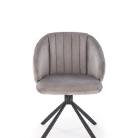 K533 καρέκλα, μαύρο / γκρι διαστάσεις: 57/60/80cm με ύψος καθίσματος 49 cm, λειτουργία περιστροφής 180