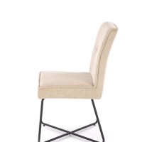 K534 Καρέκλα τραπεζαρίας σε μπεζ  50x60x90 με ύψος καθίσματος 47cm