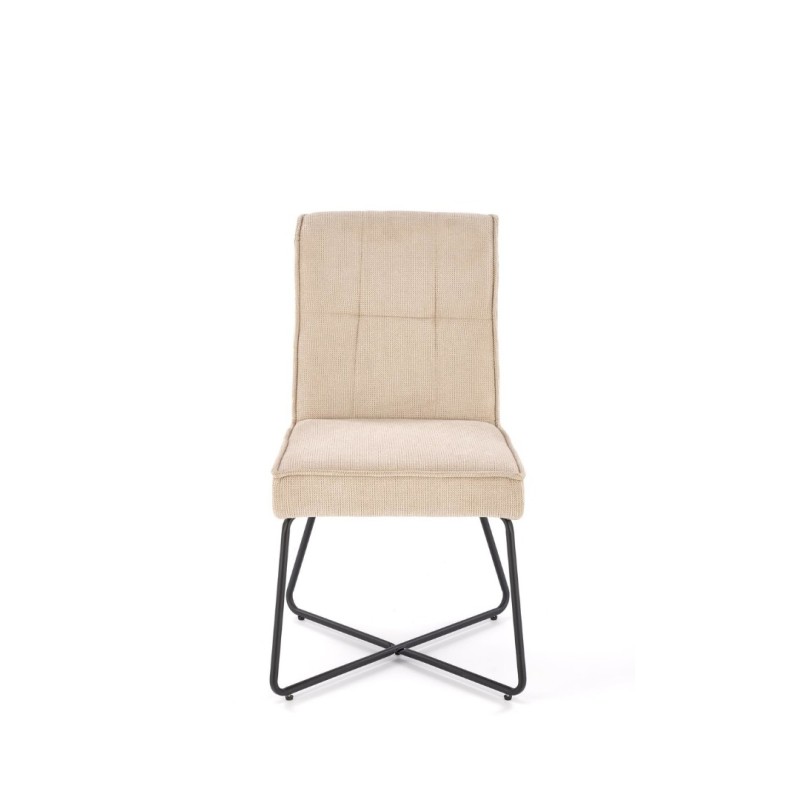K534 Καρέκλα τραπεζαρίας σε μπεζ  50x60x90 με ύψος καθίσματος 47cm