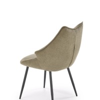 K543 καρέκλα, λαδί διαστάσεις: 55/60/87cm με ύψος καθίσματος 46 cm