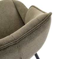 K543 καρέκλα, λαδί διαστάσεις: 55/60/87cm με ύψος καθίσματος 46 cm