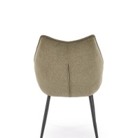 K543 καρέκλα, λαδί διαστάσεις: 55/60/87cm με ύψος καθίσματος 46 cm