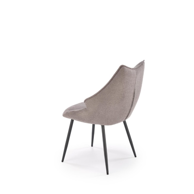 K543 καρέκλα, γκρι διαστάσεις: 55/60/87cm με ύψος καθίσματος 46 cm
