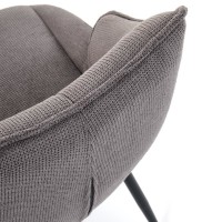 K543 καρέκλα, γκρι διαστάσεις: 55/60/87cm με ύψος καθίσματος 46 cm