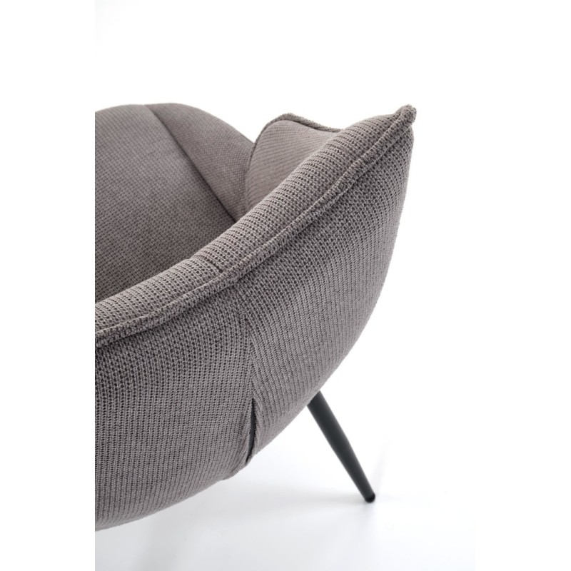 K543 καρέκλα, γκρι διαστάσεις: 55/60/87cm με ύψος καθίσματος 46 cm