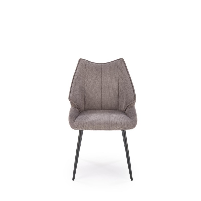 K543 καρέκλα, γκρι διαστάσεις: 55/60/87cm με ύψος καθίσματος 46 cm