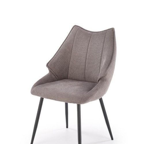 K543 καρέκλα, γκρι διαστάσεις: 55/60/87cm με ύψος καθίσματος 46 cm