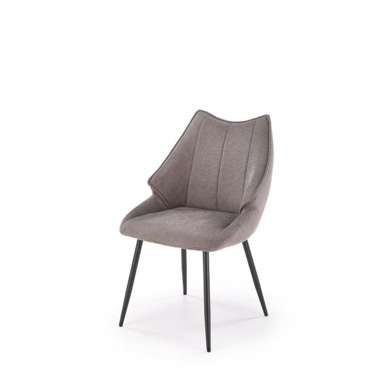 K543 καρέκλα, γκρι διαστάσεις: 55/60/87cm με ύψος καθίσματος 46 cm