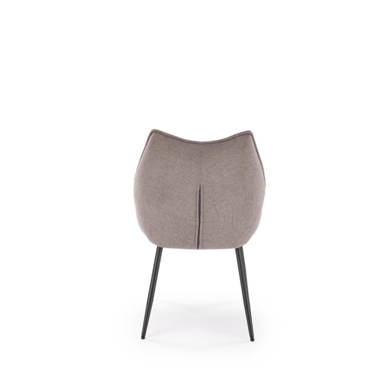 K543 καρέκλα, γκρι διαστάσεις: 55/60/87cm με ύψος καθίσματος 46 cm