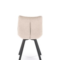 K549 Καρέκλα μπεζ : 46x61x84cm με ύψος καθίσματος 48 cm