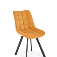 K549 Καρέκλα μουσταρδί : 46x61x84cm με ύψος καθίσματος 48 cm