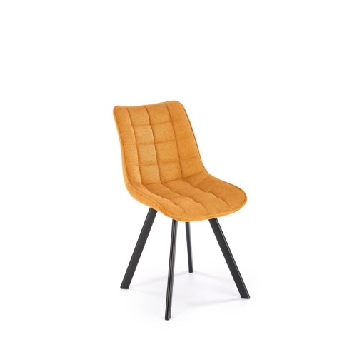 K549 Καρέκλα μουσταρδί : 46x61x84cm με ύψος καθίσματος 48 cm