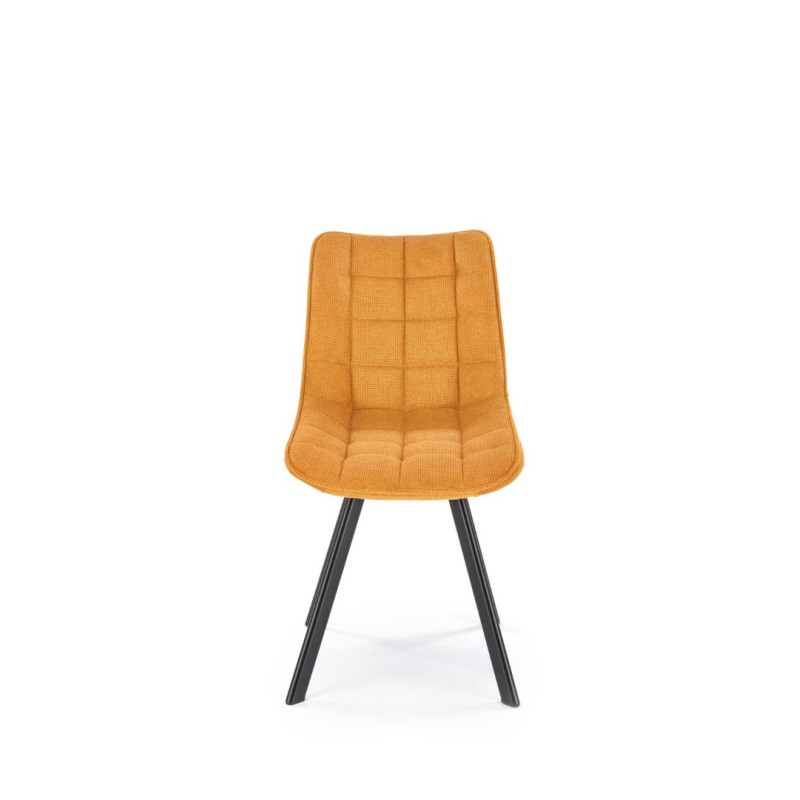 K549 Καρέκλα μουσταρδί : 46x61x84cm με ύψος καθίσματος 48 cm