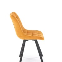 K549 Καρέκλα μουσταρδί : 46x61x84cm με ύψος καθίσματος 48 cm