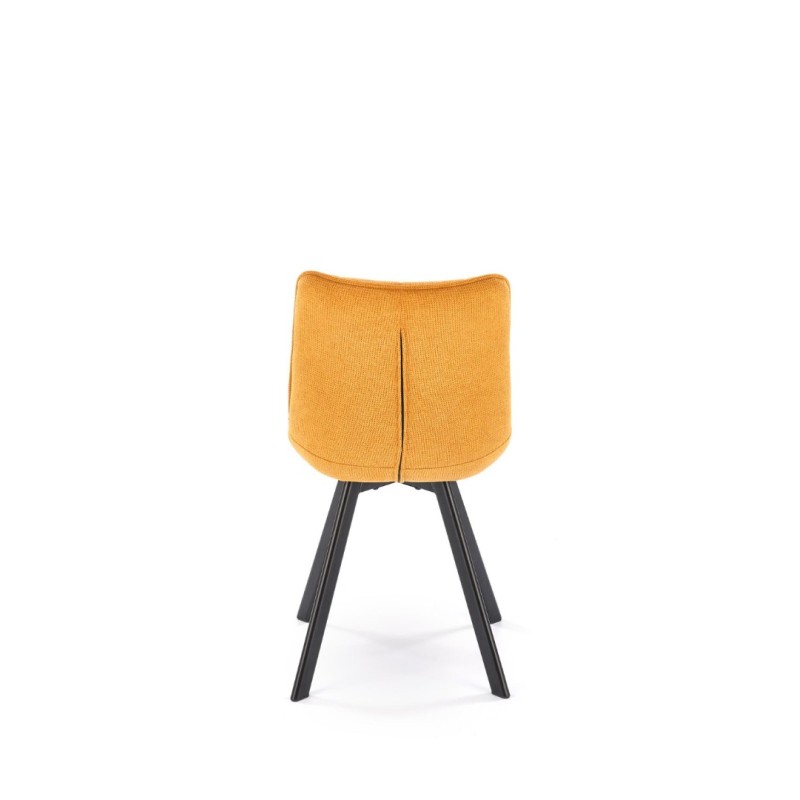 K549 Καρέκλα μουσταρδί : 46x61x84cm με ύψος καθίσματος 48 cm