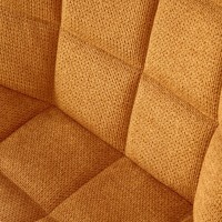 K549 Καρέκλα μουσταρδί : 46x61x84cm με ύψος καθίσματος 48 cm