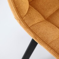 K549 Καρέκλα μουσταρδί : 46x61x84cm με ύψος καθίσματος 48 cm