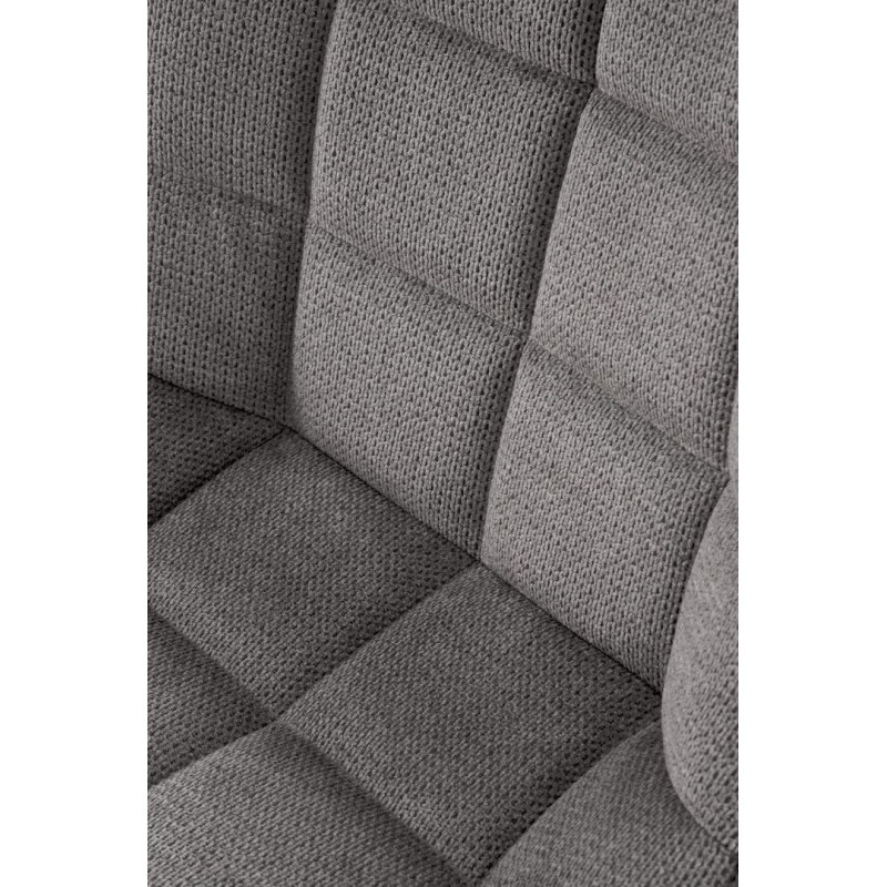 K549 Kαρέκλα, γκρι : 46x61x84cm με ύψος καθίσματος 48 cm