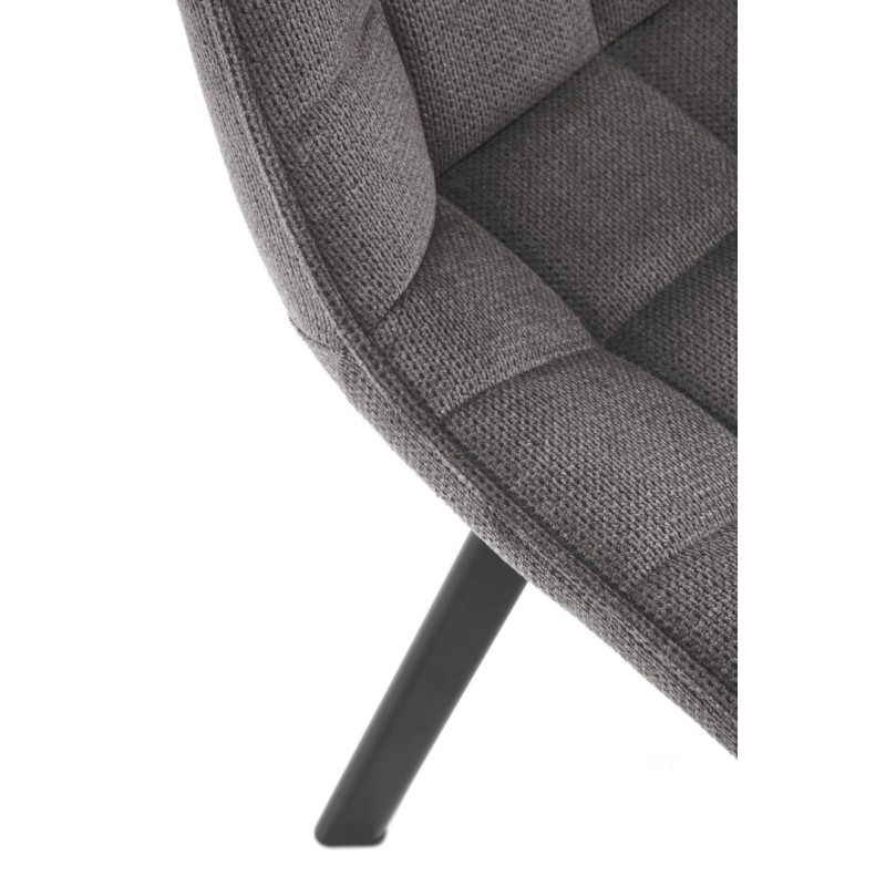 K549 Kαρέκλα, γκρι : 46x61x84cm με ύψος καθίσματος 48 cm