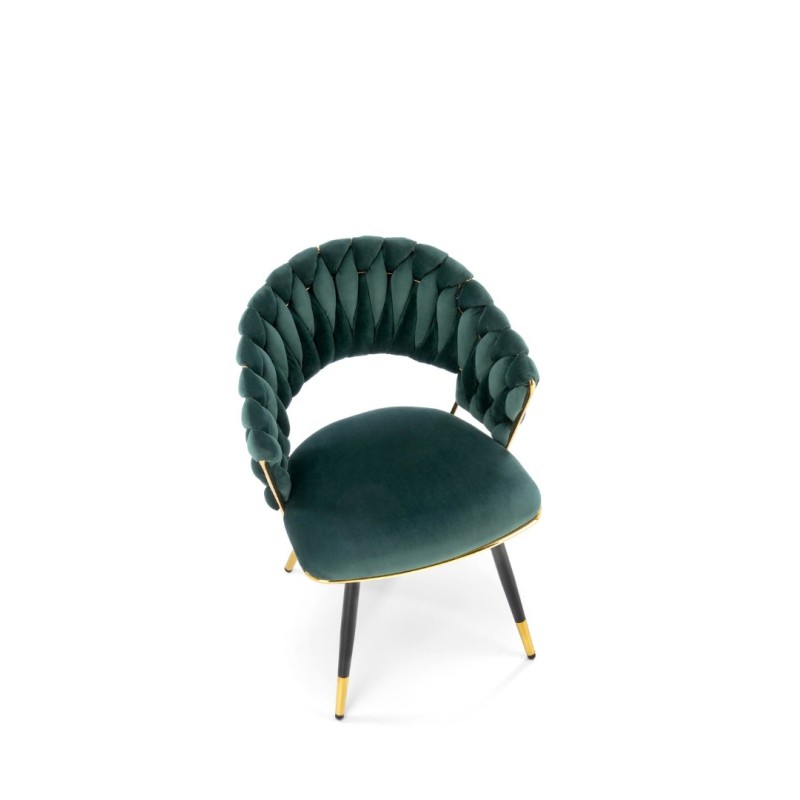 K551 Πολυθρόνα, σκούρο πράσινο διαστάσεις: 62/58/85cm και ύψος καθίσματος 48 cm