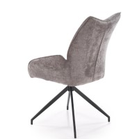 K553 καρέκλα, γκρι διαστάσεις: 60/66/96cm με ύψος καθίσματος 52 cm, λειτουργία περιστροφής 360