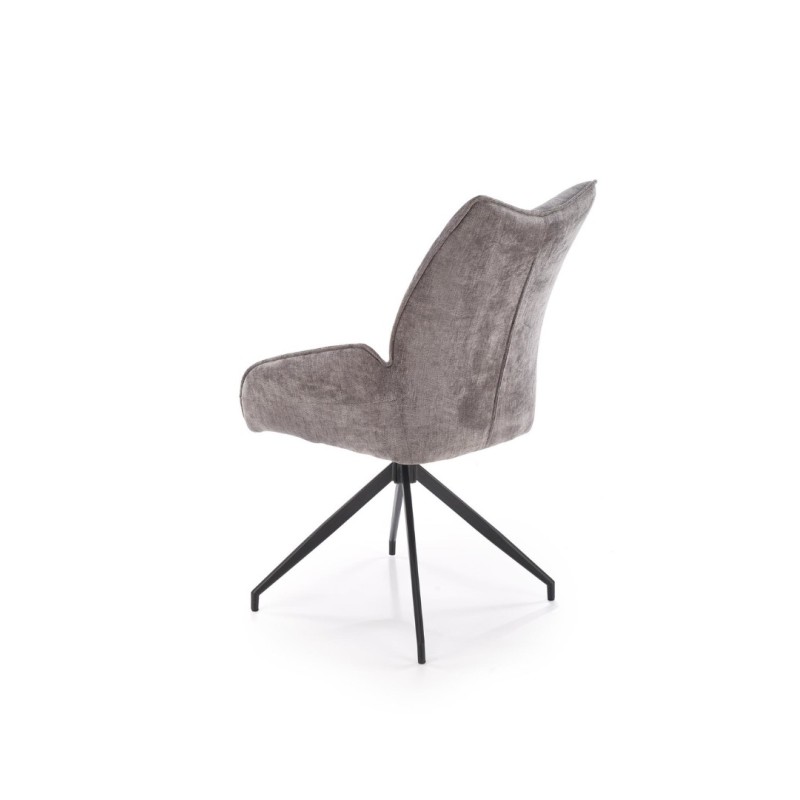 K553 καρέκλα, γκρι διαστάσεις: 60/66/96cm με ύψος καθίσματος 52 cm, λειτουργία περιστροφής 360