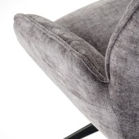 K553 καρέκλα, γκρι διαστάσεις: 60/66/96cm με ύψος καθίσματος 52 cm, λειτουργία περιστροφής 360