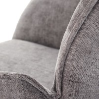 K553 καρέκλα, γκρι διαστάσεις: 60/66/96cm με ύψος καθίσματος 52 cm, λειτουργία περιστροφής 360