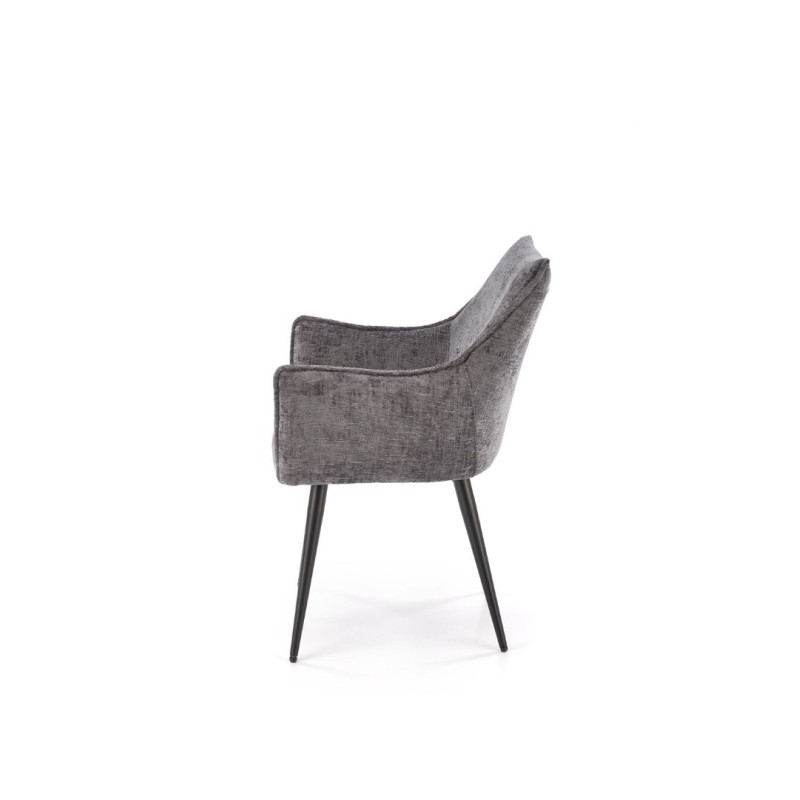 K559 καρέκλα, γκρι διαστάσεις: 60/59/85cm με ύψος καθίσματος 47 cm