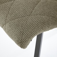 K561 Καρέκλα λαδί 44x58x85cm με ύψος καθίσματος 47 cm