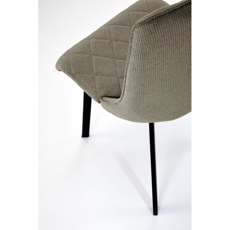 K561 Καρέκλα λαδί 44x58x85cm με ύψος καθίσματος 47 cm
