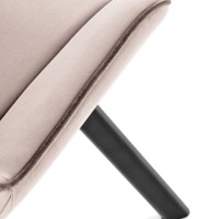 K520 Καρέκλα τραπεζαρίας με λειτουργία περιστροφής 360 σε μπεζ 46x61x84 με ύψος καθίσματος 48cm