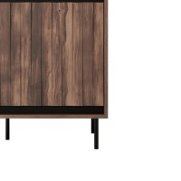 Ντουλάπι SWING S-1 σε καρυδί/μαύρο 102x55x179cm