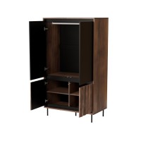 Ντουλάπι SWING S-1 σε καρυδί/μαύρο 102x55x179cm