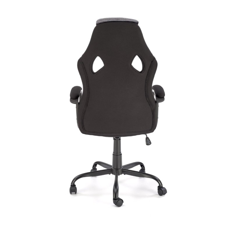 JENSEN Καρέκλα γραφείου μαύρο/γκρι/κόκκινο 65x70x115cm