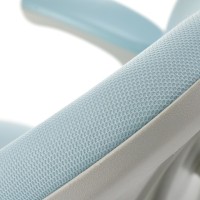 PANCO Καρέκλα γραφείου με απλό μηχανισμό σε μπλε χρώμα 58x77x88cm