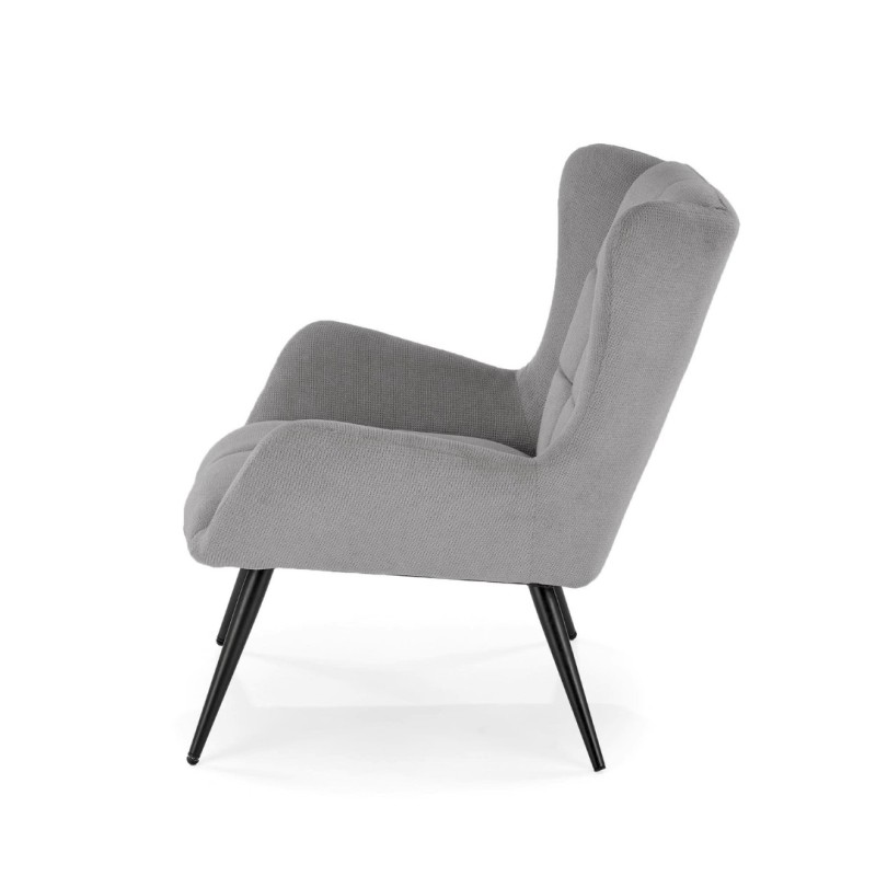Πολυθρόνα BYRON γκρι 75x85x92 με ύψος καθίσματος 45 cm