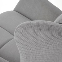 Πολυθρόνα BYRON γκρι 75x85x92 με ύψος καθίσματος 45 cm