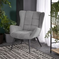 Πολυθρόνα BYRON γκρι 75x85x92 με ύψος καθίσματος 45 cm