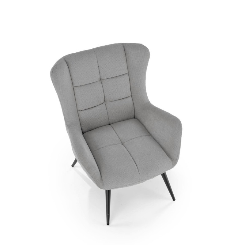 Πολυθρόνα BYRON γκρι 75x85x92 με ύψος καθίσματος 45 cm